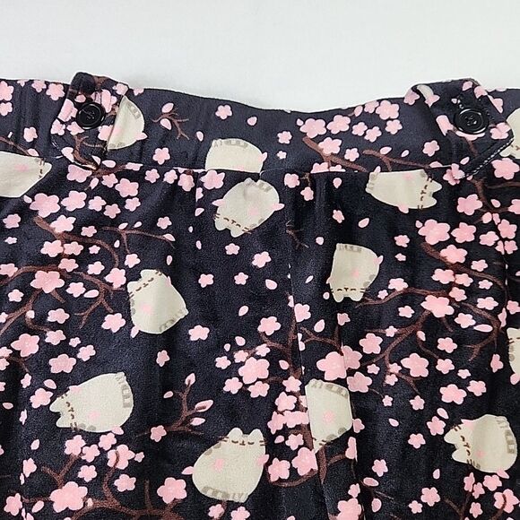 Hot Topic Pusheen Cherry Blossoms Velvet Suspender Skirt Juniors 2XL Sanrio - Picture 8 of 10